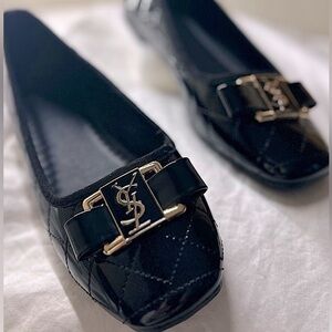 Patent Leather BowTie Flats.